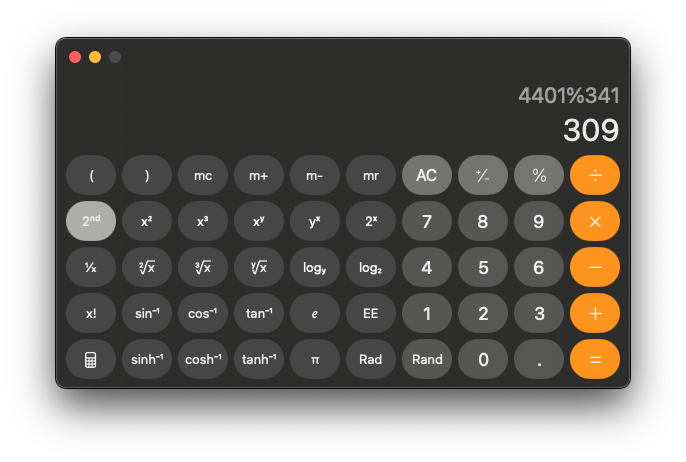 Calculator result using inline expression